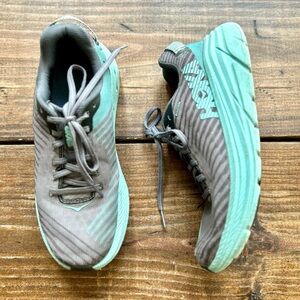 Hoka One Rincon Road Running Shoes Womens Size 7.5 Blue Green